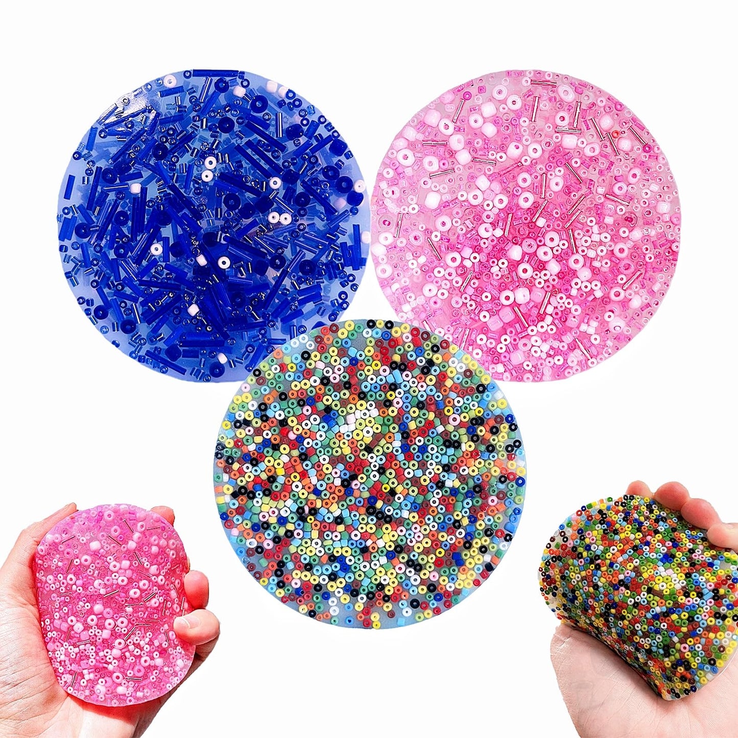 3pcs Non-Sticky Skin Picking Fidget Toys, Silicone Picking Sensory Pick Fidget Pad, Skin Picking Pocket Pads to Pick Dig and Pee