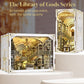 Minicity Book Nook Kit, Diy Miniature Dollhouse Booknook Kitwith Led Light Gifts For Book Lovers (Library Of Gods Max)