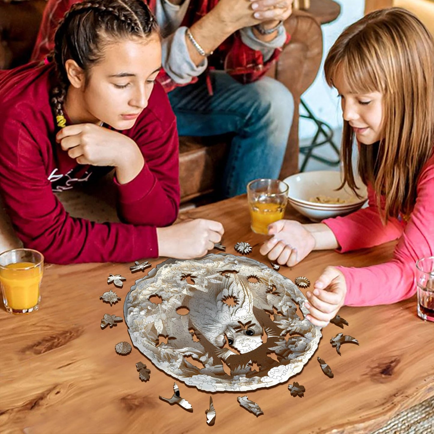Wooden Puzzles For Adults, Wooden Flat Puzzles With 3D Visual Effect, Adults Puzzles, Owl Puzzles Gifts For Puzzle Lover (M-11.4