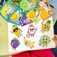 Kopokita 24 Sheets 8.3''  5.9'' Make Your Own Fruit Stickers For Toddlers Kids Party Favors, Make A Face Stickers For Kids Activ