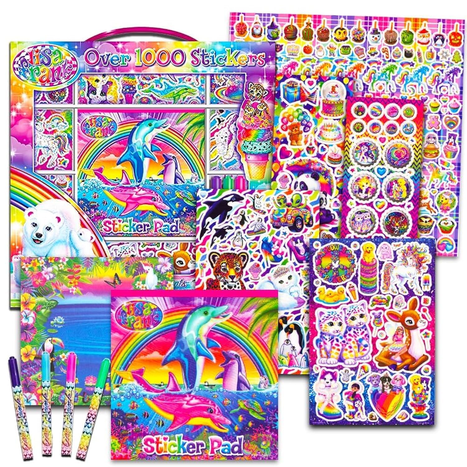 Ultimate Lisa Frank Sticker Super Pack -- Lisa Frank Sticker Box and Sticker Pack with Over 1000 Stickers and More (Lisa Frank P