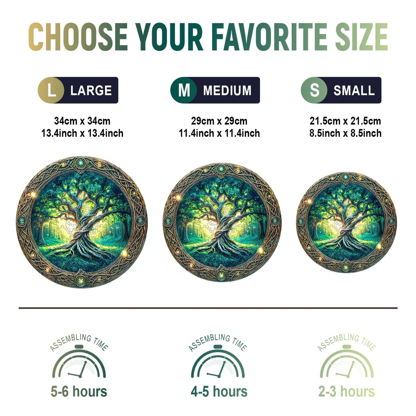 Wooden Puzzles for mature-themeds - Challenging Eternal Tree mature-themed Puzzle  Unique Animal Shaped Wooden Jigsaw Puzzles for mature-themeds  Creative Gifts Family Games 11.4 * 11.4in 200pcs