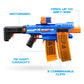 Xshot Insanity Motorized Clip Mania Dart Blaster With 48 Darts - Air Pocket Technology, Auto Feeding Belt, Tripod & Scope, Outdo