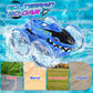 Toys For Ages 5-7 Boys, Amphibious Remote Control Car 4Wd Waterproof 2.4Ghz Fast Stunt Rc Car 360 Rotating With Lights Xmas Gift