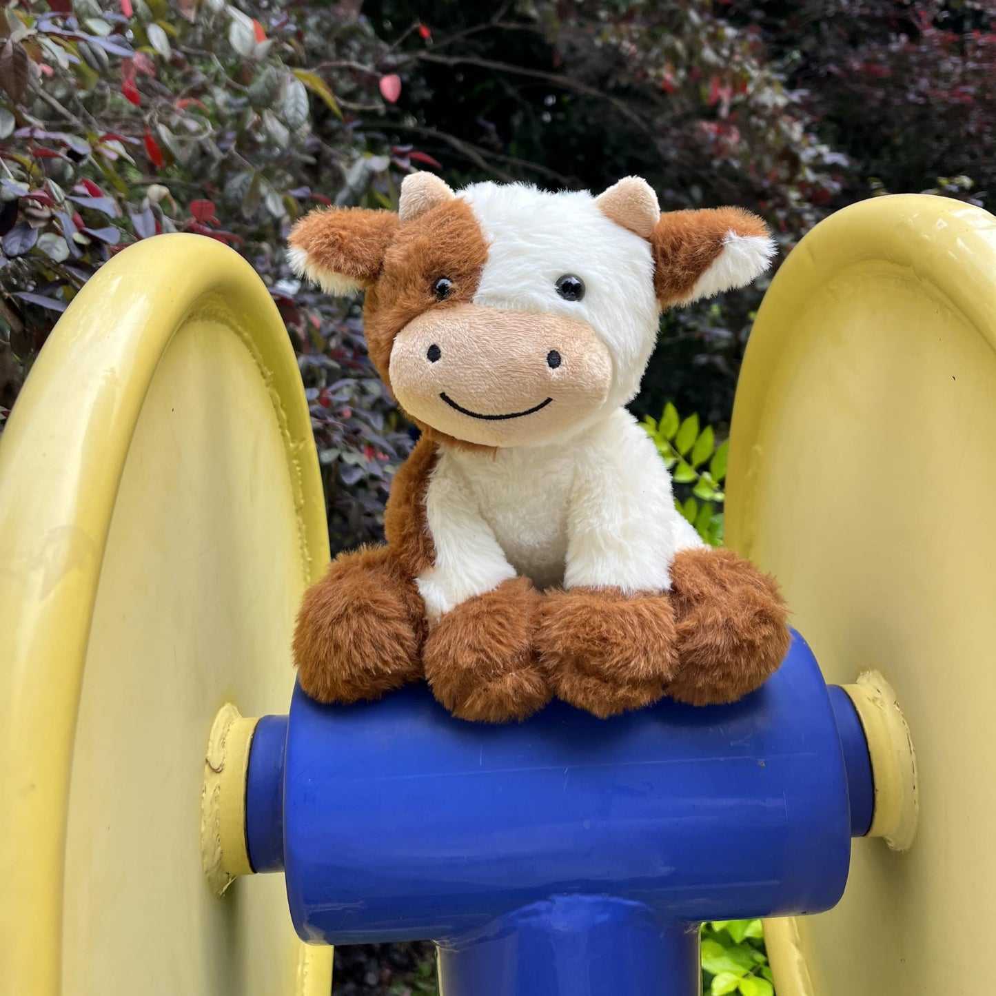 9 Inches Cow Stuffed Animal Soft Plush Cute Cow Doll For Boys Girls (Brown Cow)