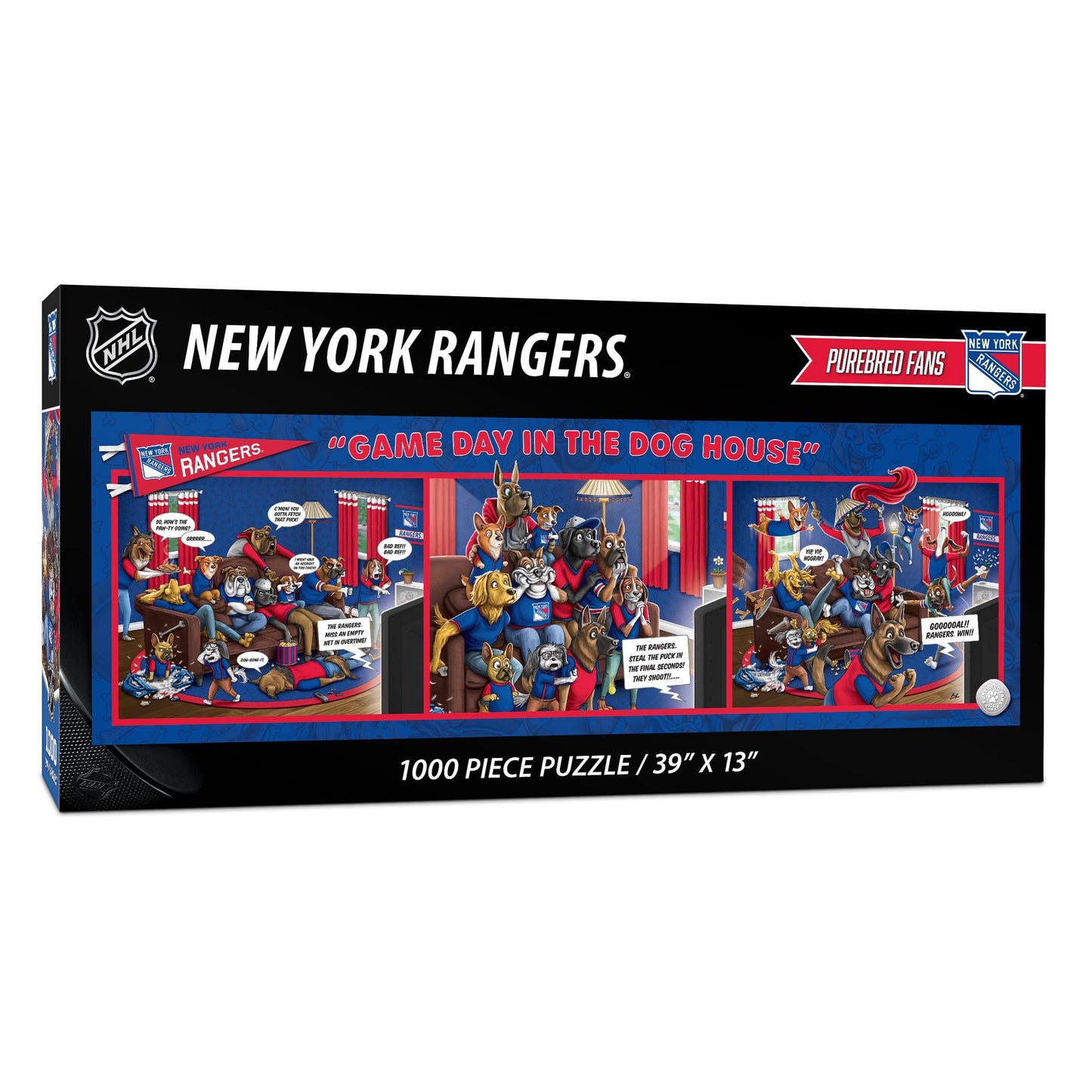 YouTheFan NHL New York Rangers 1000pc Puzzle - Cardboard, Team Colors, One Size, Model 2506470