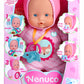 Nenuco Soft Baby Doll With 5 Real Life Functions Colorful Outfits, 12' Doll