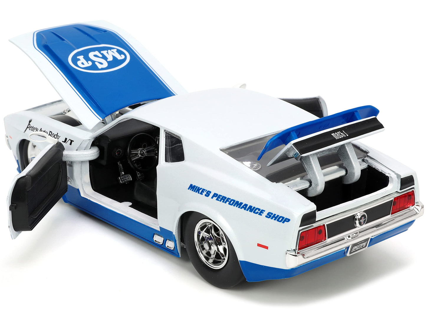 Jada Toys Big Time Muscle 1:24 1973 Ford Mustang Mach 1 Die-Cast Car, Toys For Kids And Adults
