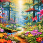 Jigsaw Puzzles for mature-themeds 1000 Piece Puzzle for mature-themeds 1000 Pieces Puzzle 1000 Pieces-Colorful Forests - Exotic Flowers and Plants
