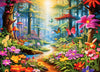 Jigsaw Puzzles for mature-themeds 1000 Piece Puzzle for mature-themeds 1000 Pieces Puzzle 1000 Pieces-Colorful Forests - Exotic Flowers and Plants