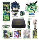 Motao Genshin Impact Box Kinich Merch Set - Plush Doll, Poster, Pillowcase, Stand Figure, Bracelet, Badge, Keychain, Card Holder