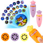 Zest 4 Toyz 2 in 1 Carrot Shape Projector and Flashlight Toy for Kids with 3 Slides 24 Projections Educational Slide Torch for L