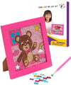 Little Jupiter Diamond Art Kits for Kids w/ 7 1/8  x 7 1/8  Frame - Kids Diamond Art - Kids Diamond Craft Kits - Kids Diamond Ar