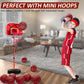 40Pcs 6'' Inflatable Mini Basketball Balls Bulk Inflatable Small Basketball Set, PVC Small Basketball for Over The Door Basketba