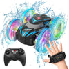 CGSGDK Beach Amphibious Remote Control Car Toys,2.4 GHz Remote Control Boat Waterproof, All Terrain RC Stunt Car with LED Lights