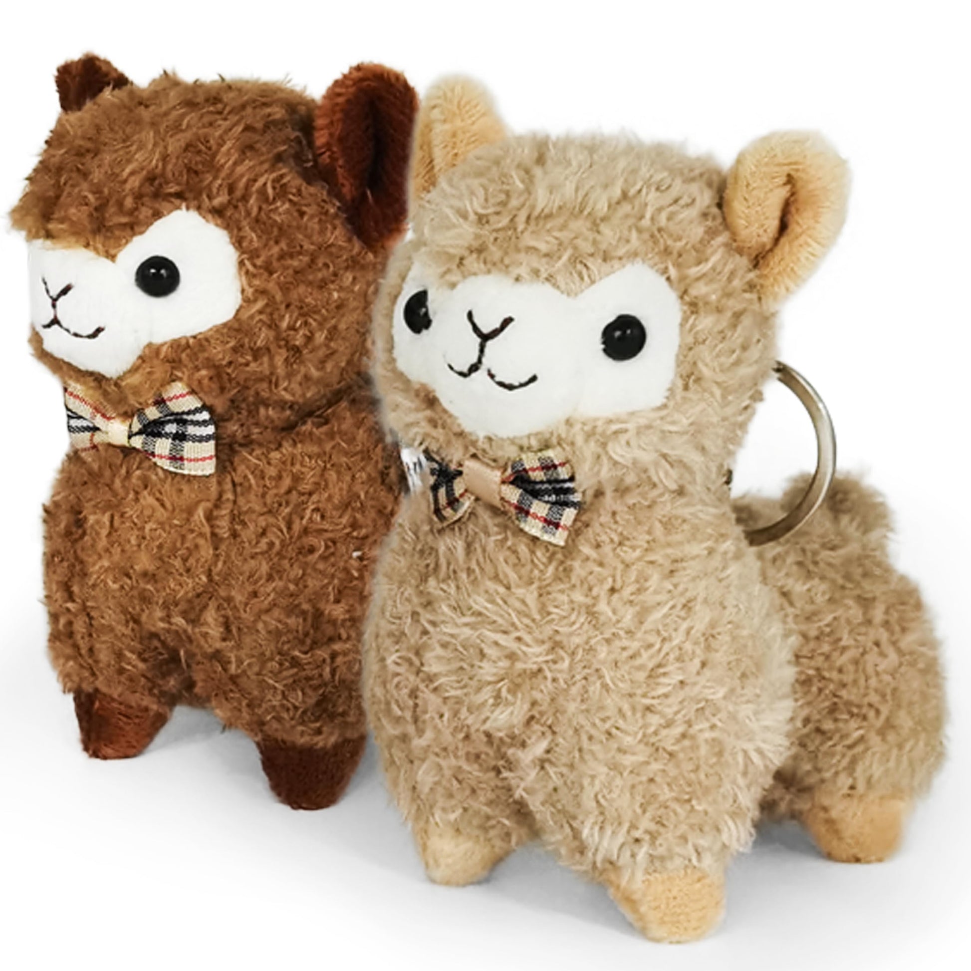 JIAHO 2 Pcs Cute Alpaca Stuffed Animals for Girls and Boys  Soft Mini Alpaca Plush Toys  Sheep Stuffed Animal Bulk  Kawaii Plushies  Treasure Box Plush Doll Toys for Classroom  Christmas Decorations