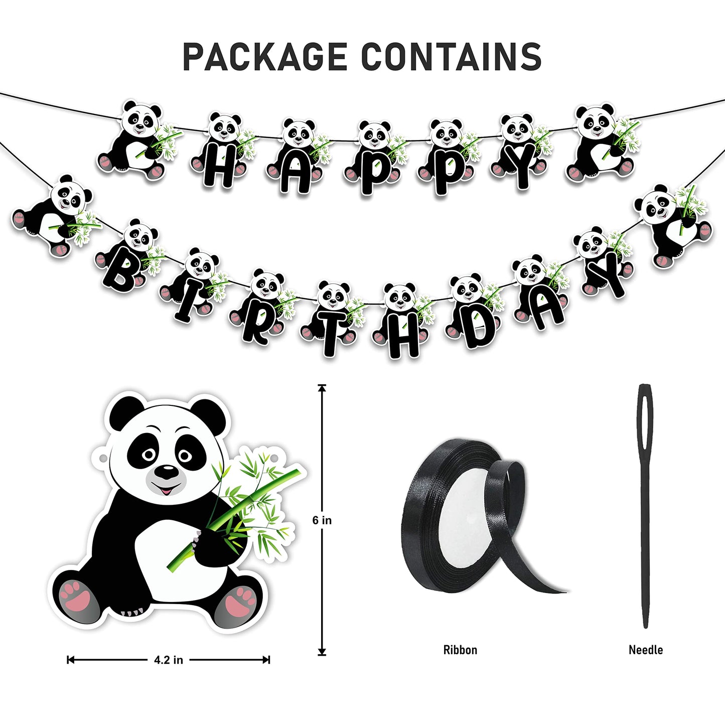 Seyal Panda Happy Birthday Banner