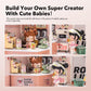Wowood Super Creator-Mini Blocks Model Building Set for mature-themeds  Miniature Plastic House Kit Super Store-Building Blocks Toys for mature-themed  DIY Crafts/Hobbies for mature-themed (Double Joy Bubble Tea)