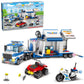 City Police Mobile Command Center Truck Building Blocks Kit Toys, Police Vehicles Series Prison Break Jail Set with Action Cop M