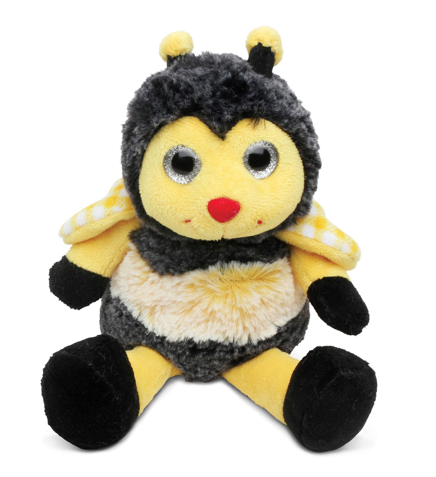 DolliBu Sitting Bee - Super Soft Realistic Stuffed Animal  Cute Insect Plush Toy for Boys and Girls  Adorable Gift for Baby  Kids  and mature-themeds - 7 Inches
