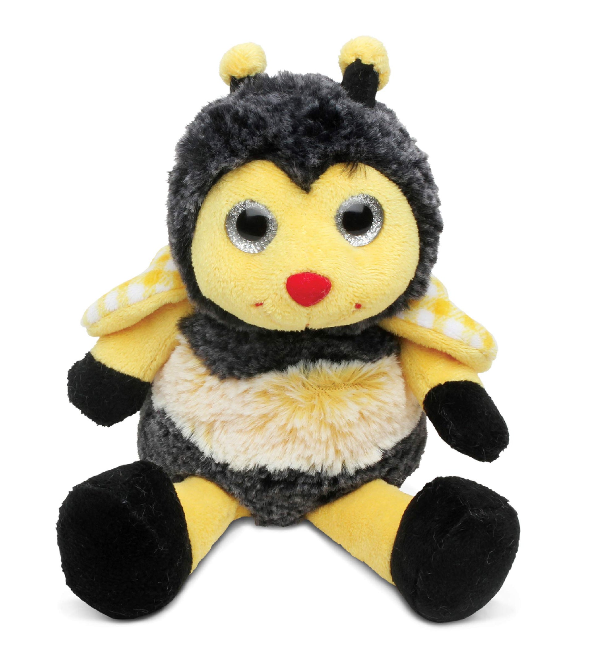 DolliBu Sitting Bee - Super Soft Realistic Stuffed Animal  Cute Insect Plush Toy for Boys and Girls  Adorable Gift for Baby  Kids  and mature-themeds - 7 Inches