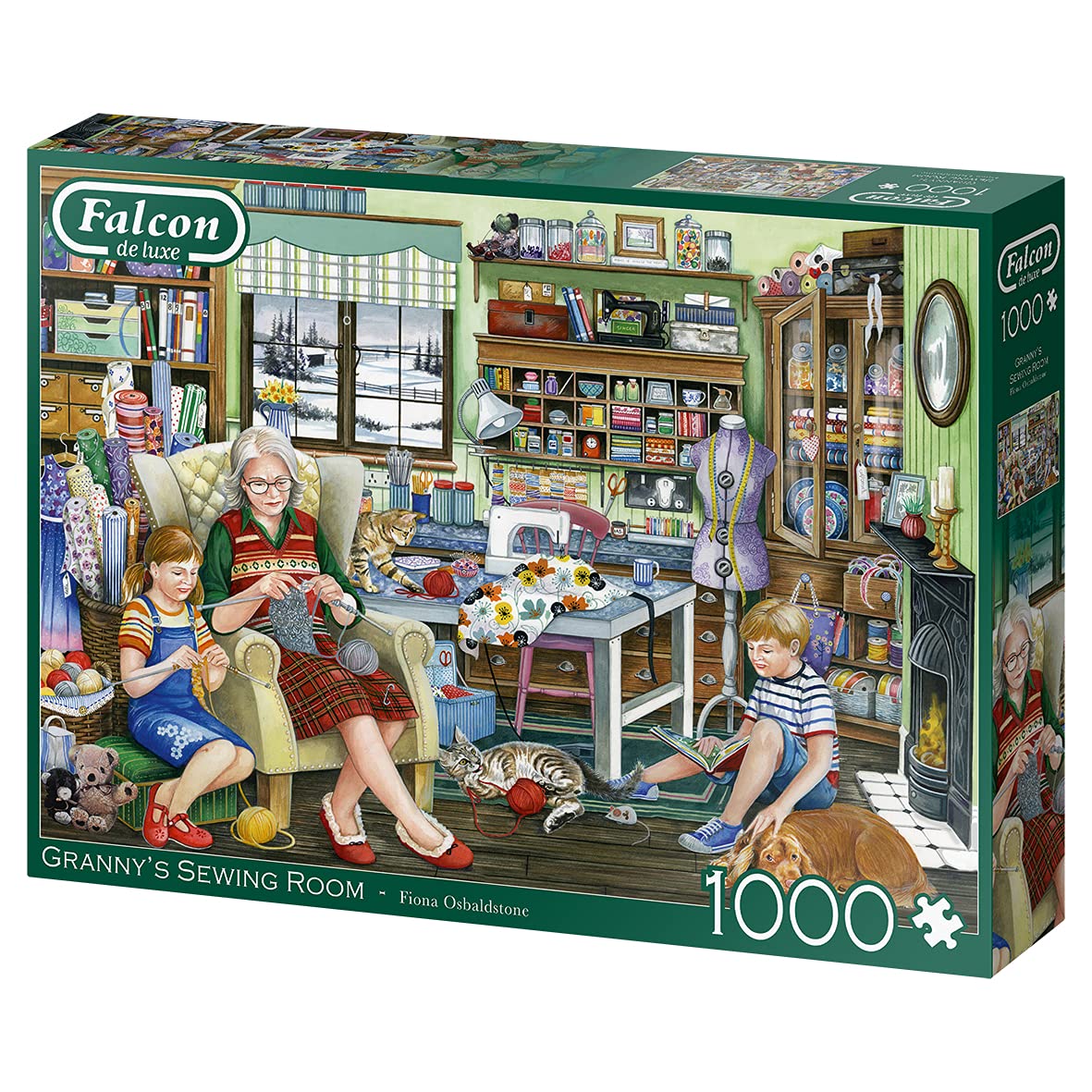 Jumbo Toys, Grannys Sewing Room, For Ages, Multicolor, 1000