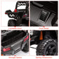 Nasitip 12V Kids Ride On Car Truck W/Parent Remote Control, Spring Suspension, Led Lights, Aux Port, Music (Red, No Tent)