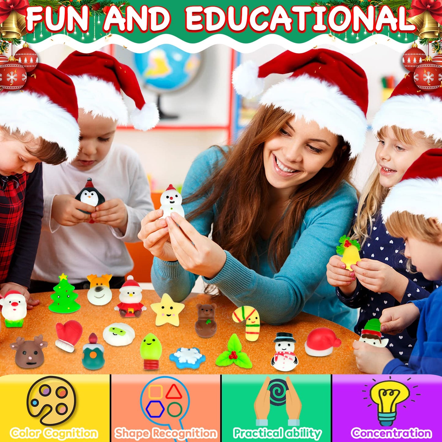 Halloween Mochi Squishy Toys Halloween Squishies Toy Halloween Party Favors For Kids 4-8 Stress Relief Toy Halloween Goody Bags