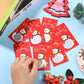 Outus 50 Pieces Christmas Scratch Off Cards Stickers Christmas Hawaii Party Games Vouchers Festive Raffle Tickets Holiday Busine