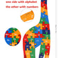 Toys of Wood Oxford Wooden Giraffe Alphabet & Number Blocks Puzzle - Large 41cm Educational Toy for 3 Year Olds