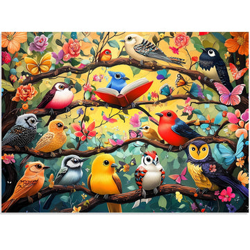 500 Piece Puzzles for mature-themeds  Art Birds Jigsaw Puzzles for mature-themed 500 Pieces  Recycled Cardboar Challenge Puzzle Kids Seniors Friends for Gift Birthday Party Games Family  20.5x15 Dust Free Puzzle