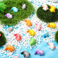 Colingmill 36 Pcs Mini Resin Axolotl Figurine Axolotl Valentine Gifts Tiny Animal Figurines Small Charm Ornament for DIY Craft D