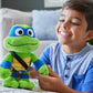 Mattel Teenage Mutant Ninja Turtles: Mutant Mayhem Leonardo Plush Toy, 8 Inch Blue Masked Soft Doll Of Tmnt Movie Character Leader Leo
