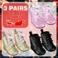 Bencailor 3 Pairs 18 Inch Doll Boots And Shoes Spring Doll Shoes Skates American Boots Skates(Trendy Style)