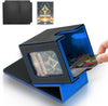 Jaffzora Card Deck Box For Mtg Commander, Magnetic Card Display Case,Tcg Card Storage Box, Holds 100 Double-Sleeved Cards, Black