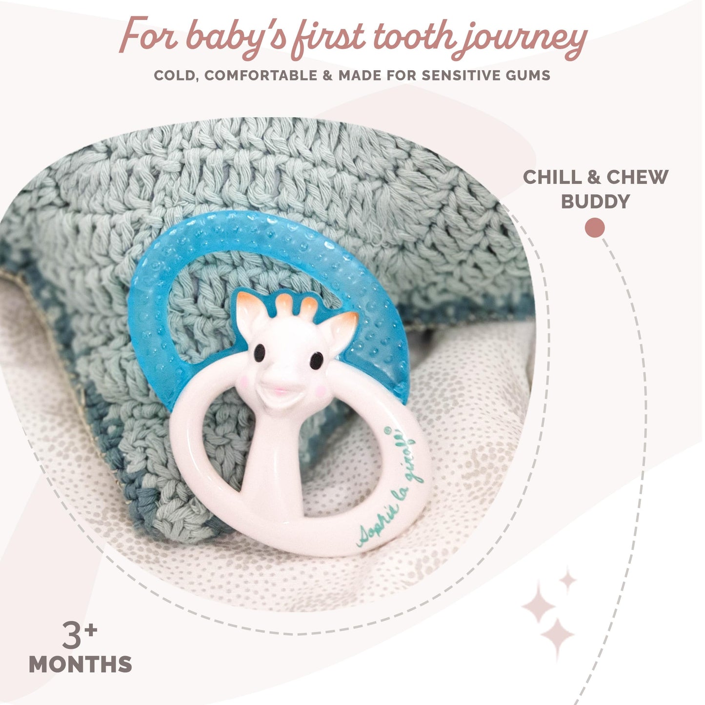 Sophie La Girafe | Colo'Rings Teether | Light & Easy To Grasp | Awaken All 5 Senses