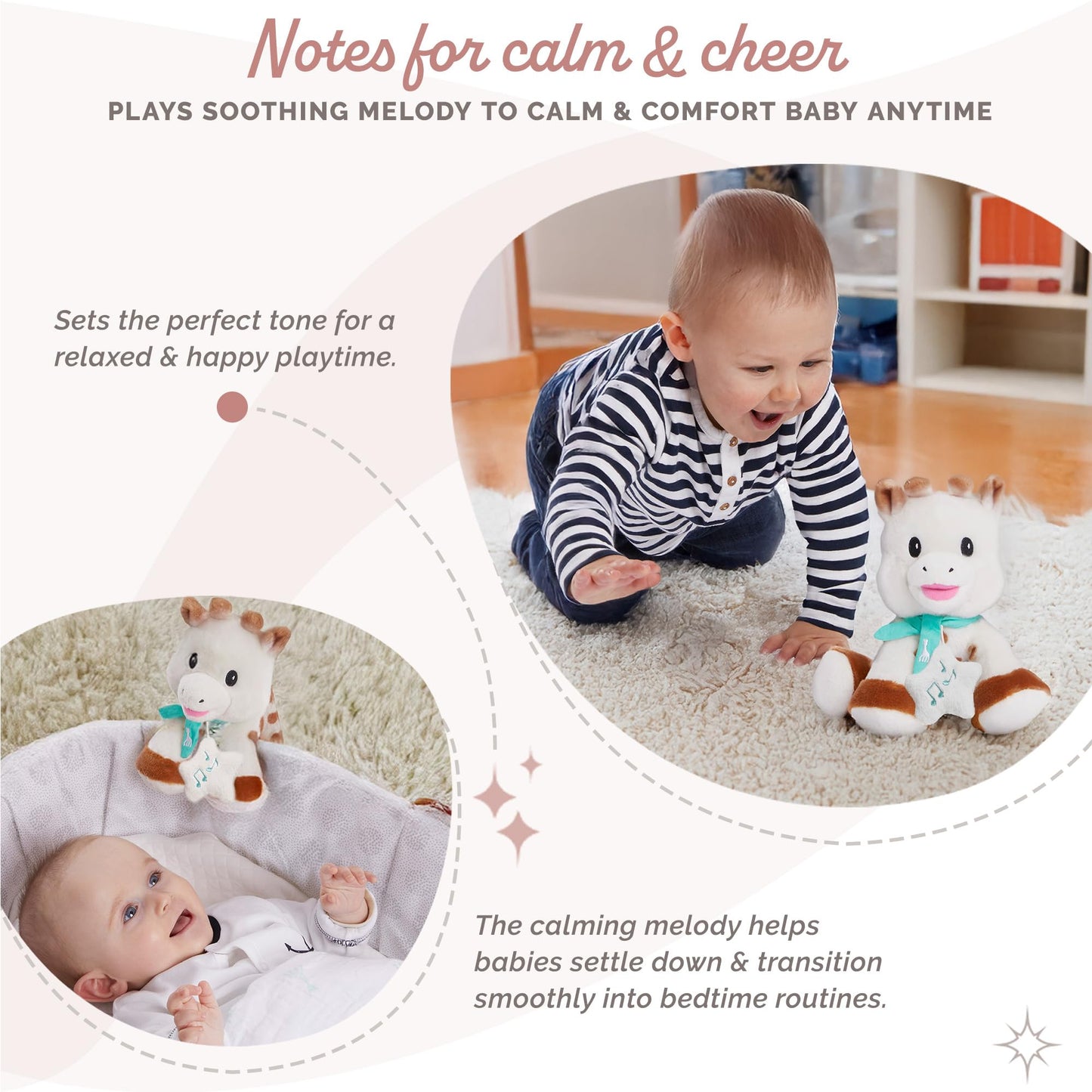 Sophie La Girafe | Sweetie Plush With Music Box | Ultra Soft, Flexible & Easy To Grasp | Ideal For Travel | Awaken The Senses