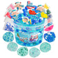 Lawoho Sheep Clear Slime 300Ml, Blue Slime Kit For Girls Ages 8-12 With 11 Packs Slime Add-Ins, Slime For Kids Party Favors, Non Stick Clear Slime For Kids Birthday Halloween Christmas Easter Gifts
