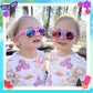 Joycover Kids Sunglasses Bulk, 12 Pack Kids Sunglasses Party Favors For Kids 4-8 3-5, Neon Kids Sunglasses For Beach Pool Birthd