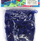 Rainbow Loom Navy Blue Jelly Rubber Bands Refill + C-clips