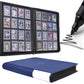D DACCKIT Toploader Binder  Holds 640 Toploaders - 16-Pocket Top Loader Binder for 3 x 4 Rigid Card Holders for Trading Cards or Sports Cards(Model A Navy Blue)