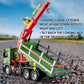 HAPYAD Timber Truck Toy Metal Cab, Friction Powered Timber Truck with Fully Functioning Loading Crane and 3 Loadable Trunks, Big