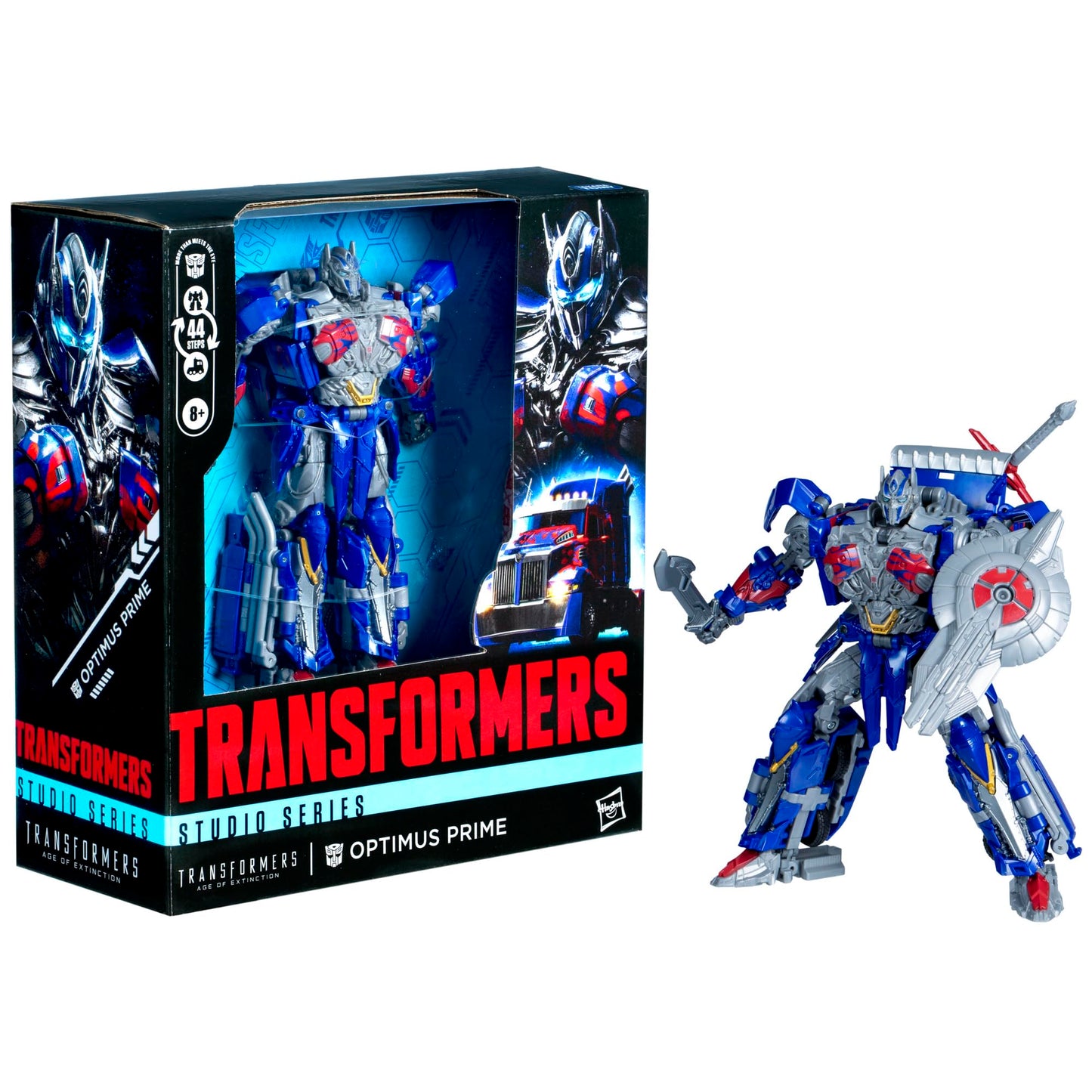 Transformers Optimus Prime Action Figure - 8.5" Converting Toy, Blue, Plastic, Model G0482, Ages 8+