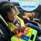 Buckle Toys Busy Board - Montessori Foam Sensory Toy for Toddlers - Green, Medium - Develop Fine Motor Skills