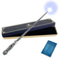 ChampWe Light Up Magic Wizard Wand Rechargeable Illuminating Toy for Kids Witch Collection Cosplay Accessories with Spellbook and Gift Box (cutting edge)