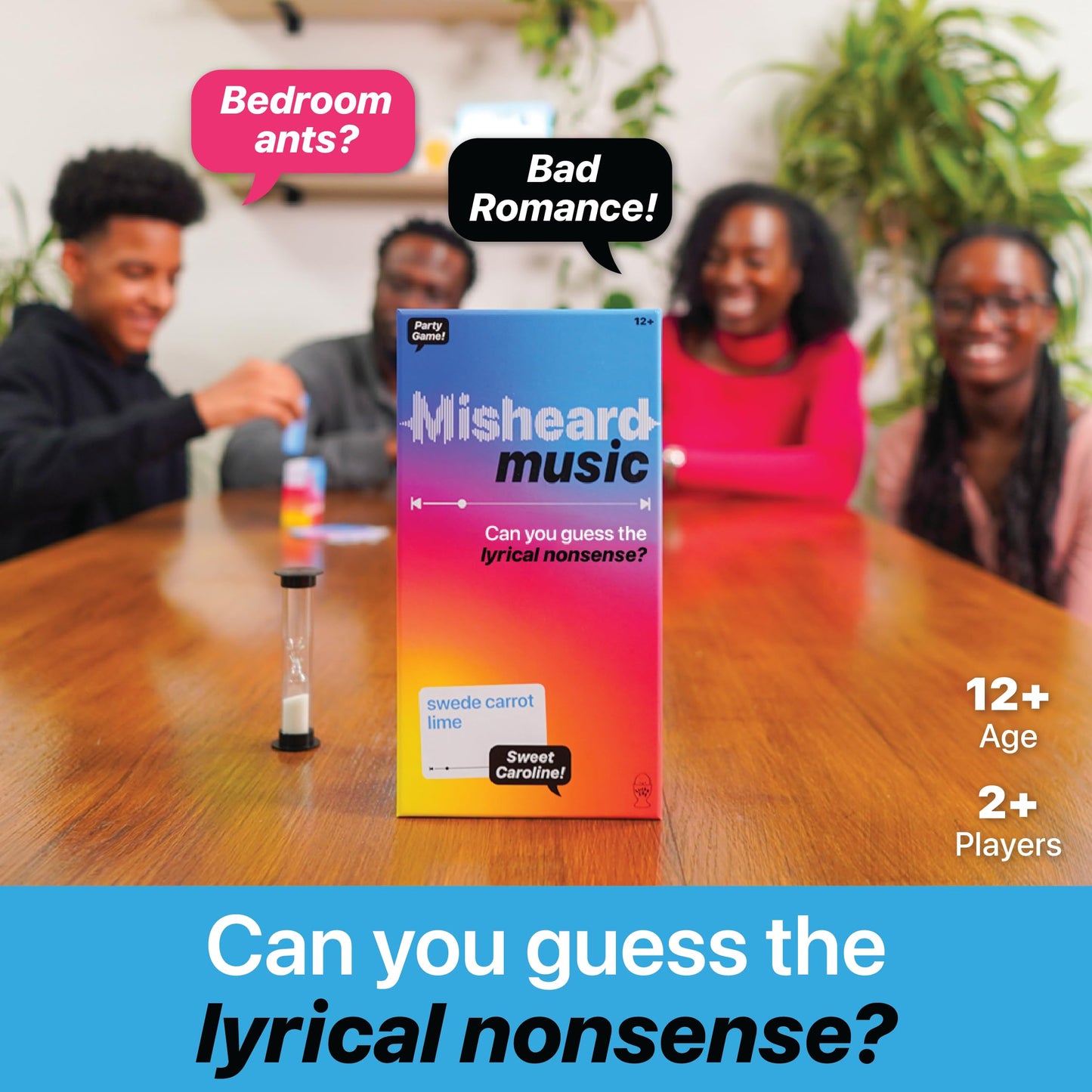 Lucky Egg Misheard Music Game - 500 Lyrical Nonsense Cards - Fun Card Game for Adults & Teens - 4.53"x8.66"