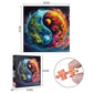 1000pcs Yin Yang Ice Fire Theme Paper Puzzle - Yin Yang Bagua in Chinese Culture  Large Puzzle Toy mature-themed Game Gift - Family Interactive Game Puzzle DIY Home Decoration Brain Challenge Gift