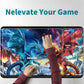 RWUTYTIUL Flaming Dragon Card Playmat 24 X 14 Inch with Tube Bag, Card Gameplay Board with Zones Commander Deck MTG RPG CCG TCG
