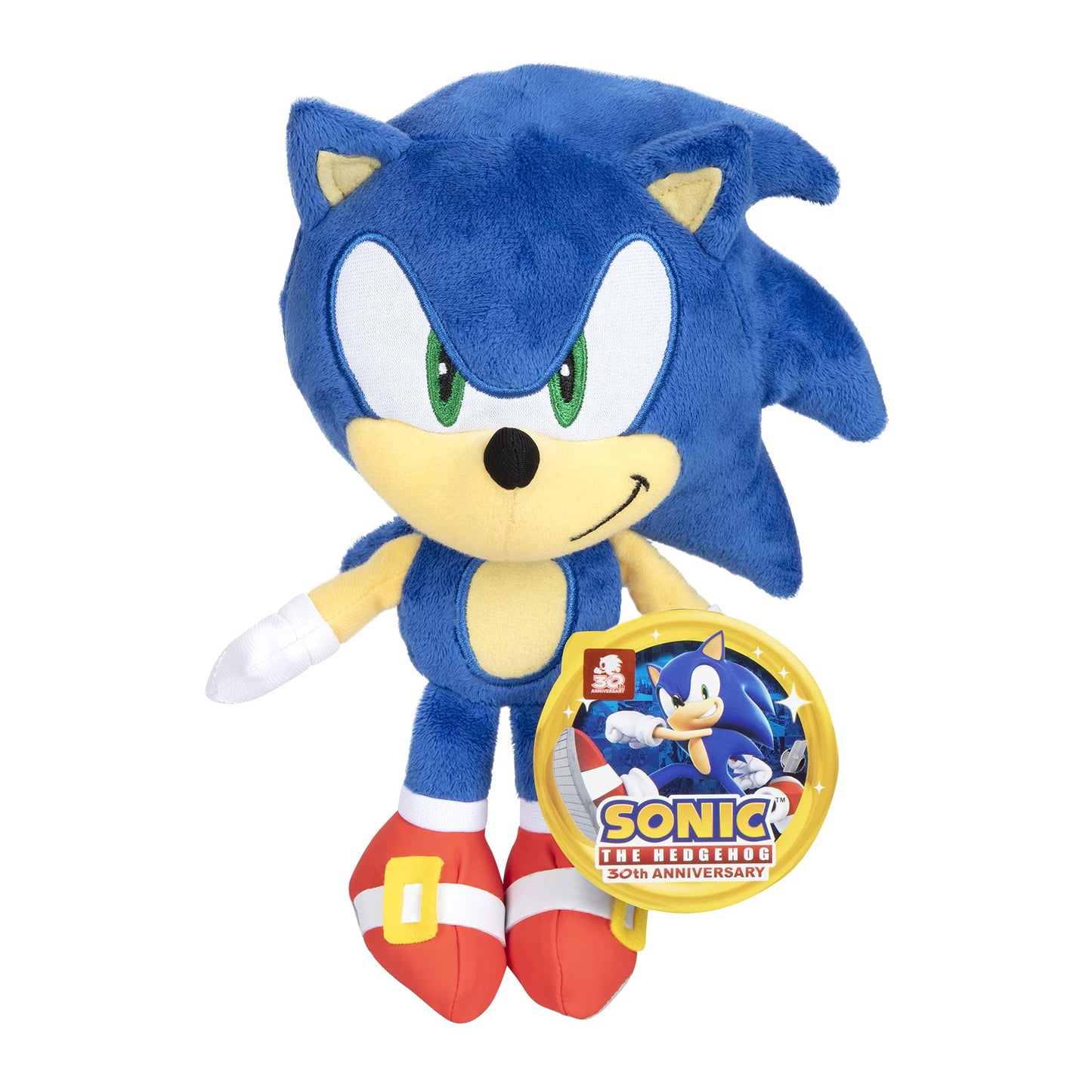Sonic The Hedgehog Plush Toy - Modern Sonic 9-Inch Soft Fabric Collectible, Model 409344-24PB