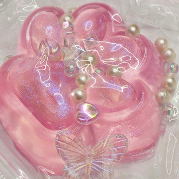 2.76 Inch Squeeze Toys Handmade Cat Paw Squishy, Glitter Pink Squeeze Paw, Cute Soft Squishy Toy For Stress Relief, Fidget Squis